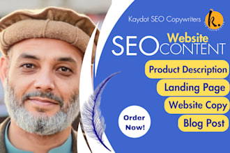 be your brand SEO copywriter for website content for ranking and conversion