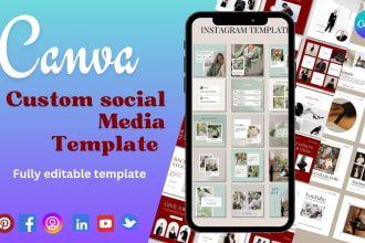 design canva template for your social media posts an attractive feed