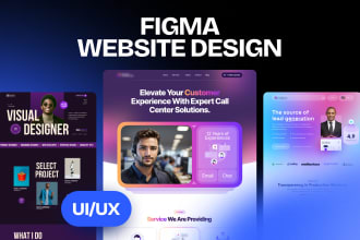 do figma website design or website mockup design