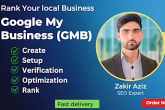 create a verified google my business profile for local SEO gmb ranking