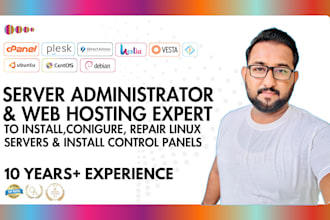 install, fix, repair cpanel, plesk, directadmin, vesta, cyberpanel, hestiacp vps