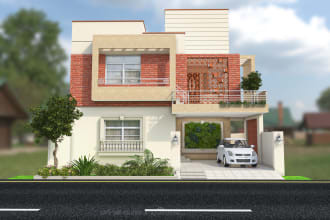 create exterior and interior rendering for your house