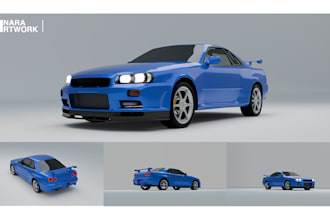 create 3d car modelling