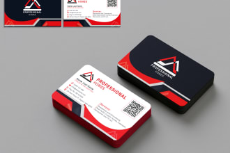 design a professional business card with a qr code