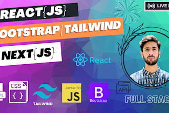 develop react and nextjs website