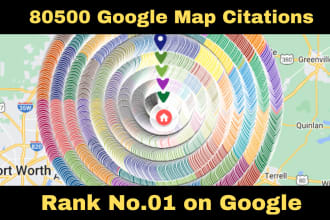 do 80500 google map citation for local SEO gmb ranking
