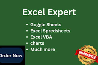 design, excel spreadsheet,excel vba,google sheets,dashboard,pivot tables,