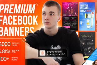 design effective facebook ad banners or ad creatives
