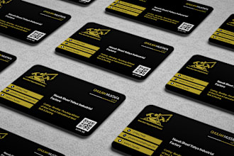 do professional business card, visiting card design in 4 hours