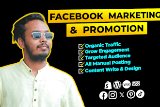 do facebook marketing or organic promotion in the USA, UK