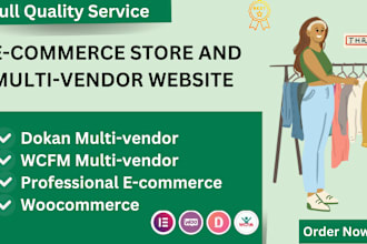 create professional multi vendor dokan or wcfm ecommerce marketplace
