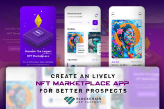develop nft marketplace, nft minting app, smart contract, blockchain development