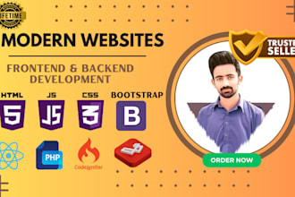 design website responsive using html CSS bootstrap javascript website