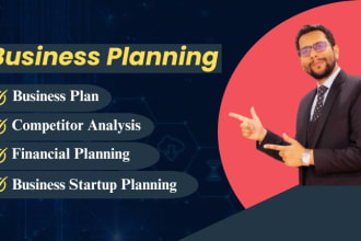 prepare a complete business plan with financial modeling and market research