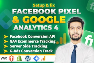 setup ga4 meta facebook pixel conversion api ga4 ecommerce server side tracking