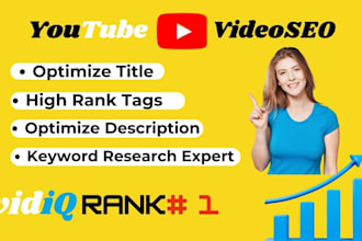 do best youtube video SEO for top ranking with vidiq