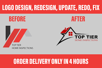 design, redesign, fix, edit, modify, update, logo refresh