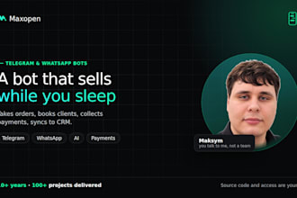 develop a telegram bot or whatsapp bot with ai and CRM