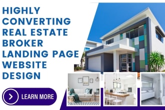 design real estate website realtor website real estate landing page website