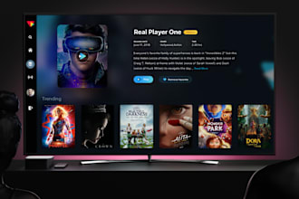 develop android tv dashboard, ott app, iptv app, admin panel