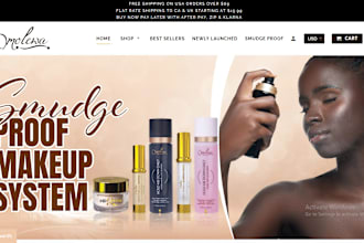 design SEO optimized shopify website for beauty, skincare, and cosmetic brands