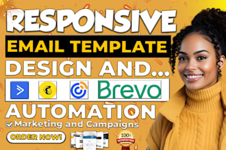 design mailchimp template, brevo, activecampaign, constant contact template