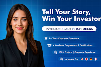 do investor pitch deck, startup pitch deck, presentation template design