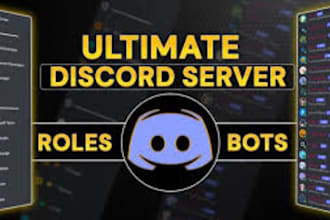 make u an ultimate discord server with bots and permissions