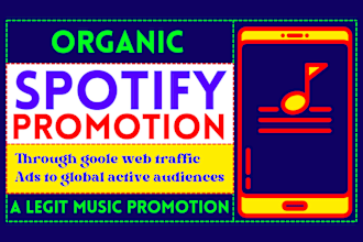 create promotional music ads to promote your spotify track