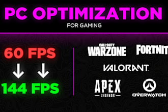 optimize, fix, repair, troubleshoot, windows pc and laptop for gaming, high fps