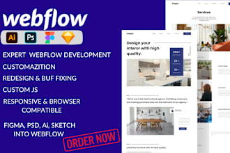 design or develop webflow website, figma to webflow, expert webflow
