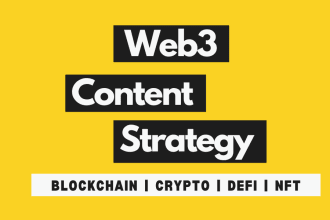 create a high traffic content strategy for crypto nft project