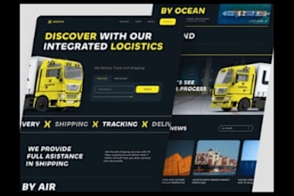 create, build logistics, truck, dispatch, freight, and moving company website
