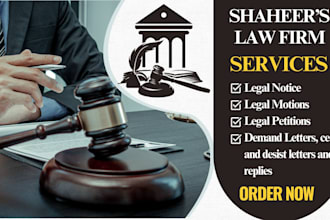 draft legal notice, petitions, motions, replies
