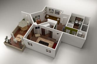 do 2d to 3d floorplan within 12 hours
