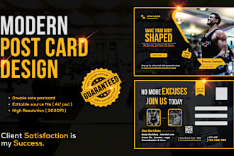 create greeting irresistible political business promotional postcard design