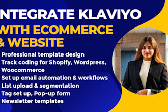 set up klaviyo email workflows and email automation