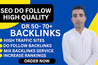 build high quality contextual do follow  backlinks and authority link building