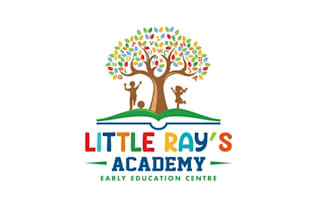design childcare, kids education, and children logo
