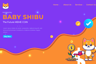 design crypto meme token and meme coin website with free hosting