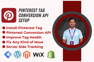 expertly install pinterest ads tag and conversion API for conversion tracking