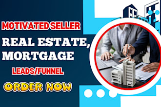 generate motivated seller real estate leads cold calling, mortgage landing page