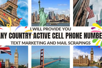 give you active cell phone numbers for marketing strategy with sms marketing