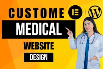 design medical website or healthcare doctor hospital website in wordpress