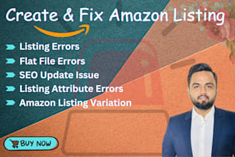 fix amazon listing issues, listing variation errors SEO update