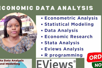 economic and econometric analysis in r, stata, eviews python