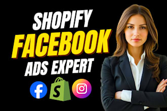 setup and manage shopify facebook ads and instagram meta ads