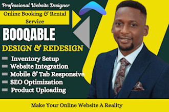build booqable rental service website, online booking, booqable website redesign
