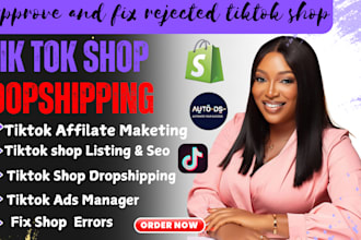 fix tik tok shop, tiktok shop setup, tik tok shop dropshipping maketing manager