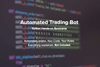 build trading bot using python and pine for automated strategies